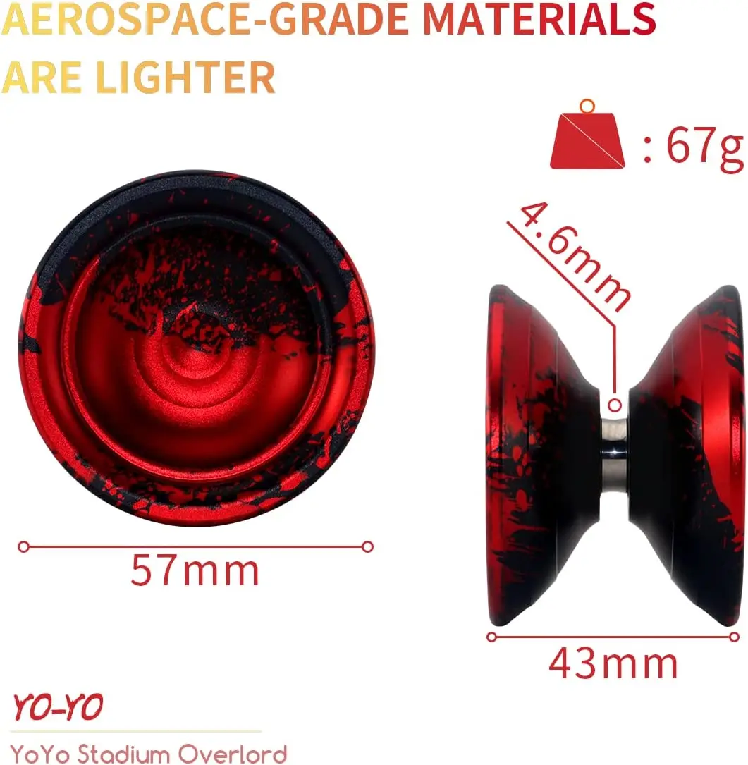 Metal Responsible Yoyo Ball Unresponsible Magic Yoyo Toy Butterfly Aluminum Yo-yo Professionals Yoyo Ball Christmas gift