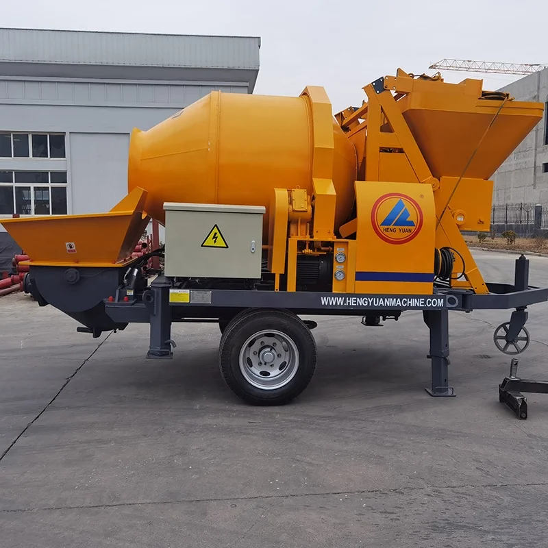Diesel Concrete Mixer Pump Mixing Pumping Machine And Concrete Mixer Cement Mortar Pump Concrete