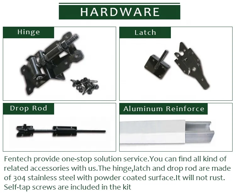 Fentech PVC Fence Gate Latch fence gate hinge