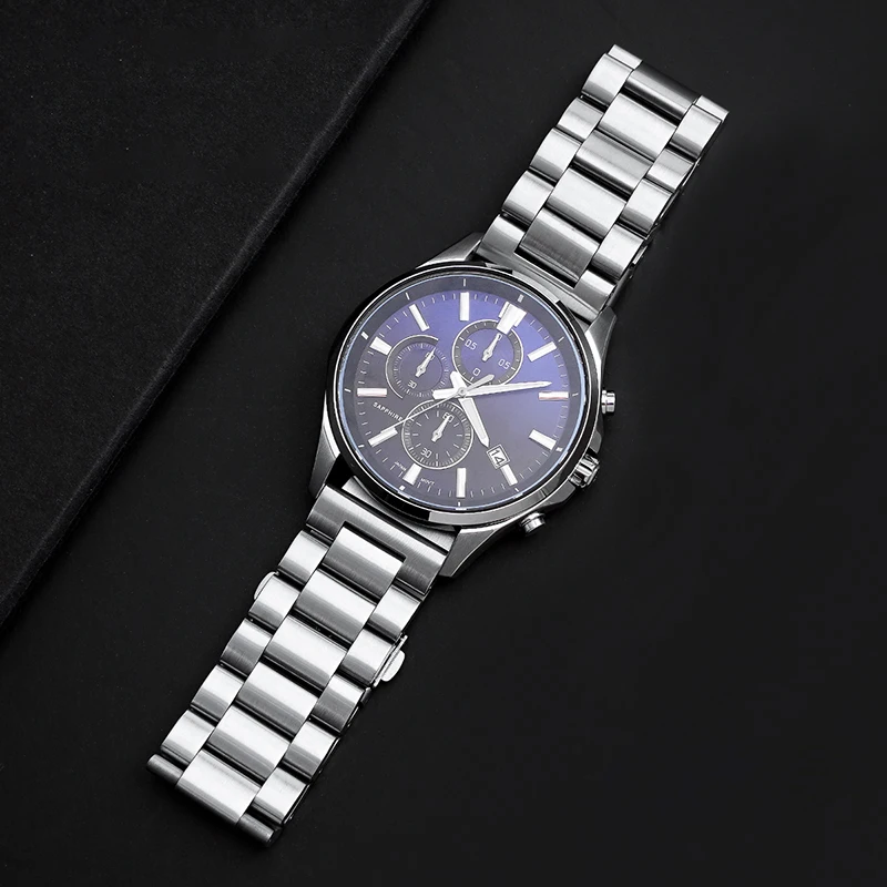 18 20 22 24 мм Заводские ремешки для часов женские мужские часы из нержавеющей стали ремешок Samsung Casio