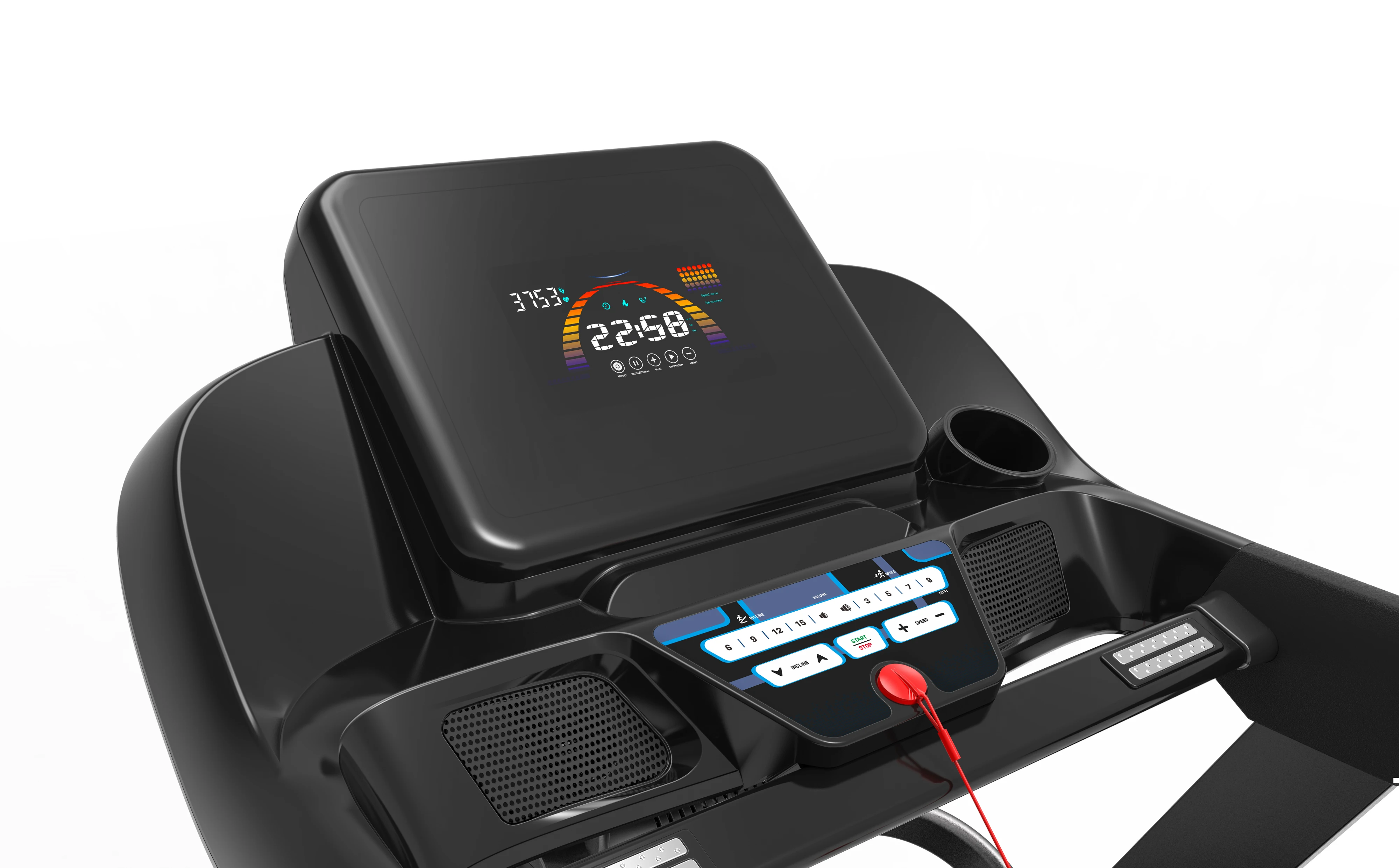 Fitness Machine Commercial LED Display Auto incline 1-15% Electric Treadmill Motorized DC Running Treadmill sport