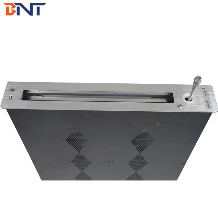 15.6 inch Slim Conference Room Office Table LCD Monitor Lifting Microphone Lift Display Conference Motorized LCD Monitor Lift Po