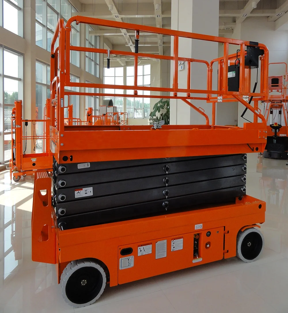 Scissor Lift Olift Battery Powered Scissor Lift Platform Elevated Self-propelled Work Platform