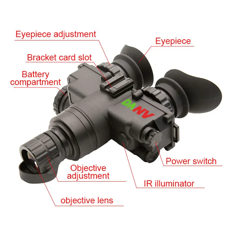 Top Grade Material Complete Darkness Mount Infrared IR Illuminator Gen2+ Gen3 Night Vision Goggles