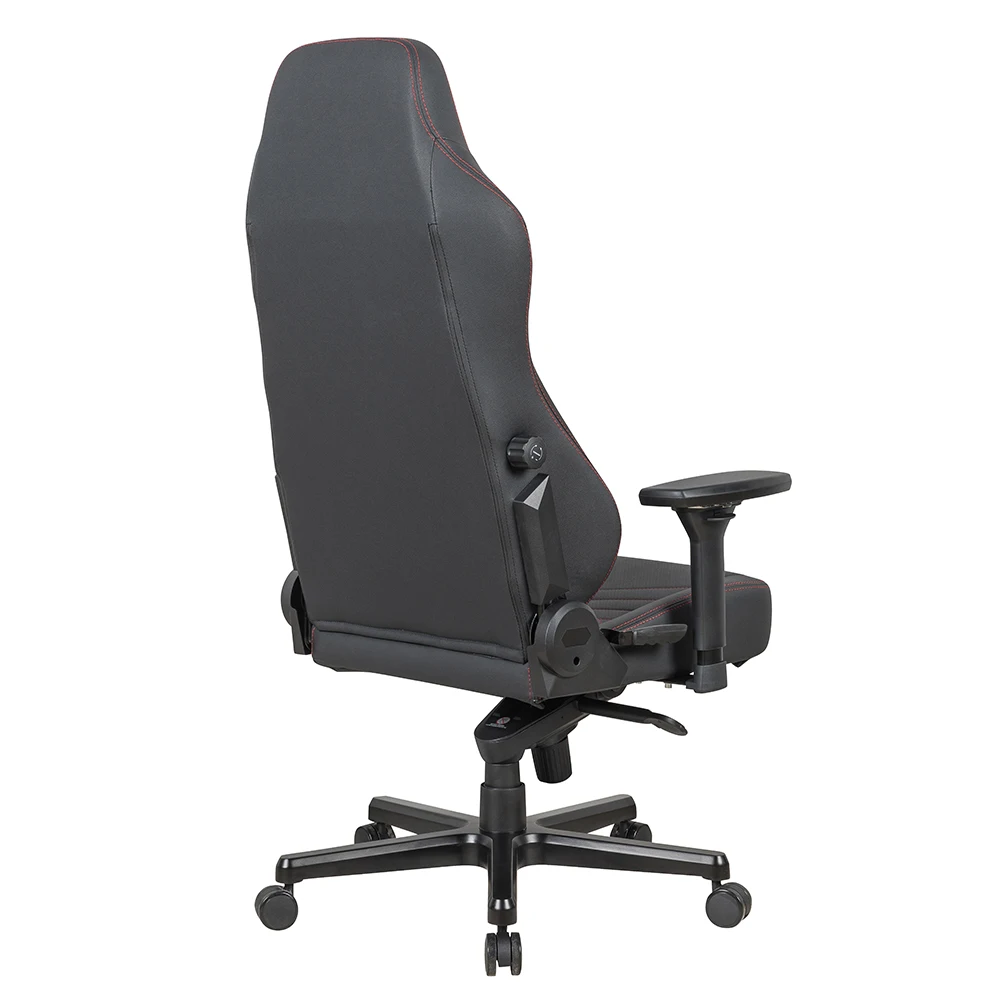 Wholesale Custom Magnetic Pillow Black Leather Swivel Chairs With Adjustable Lumbar Support Metal Frame Gamer Gaming Chair