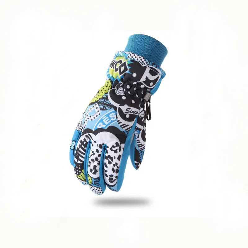 Best Price Custom Logo Size Waterproof Windproof Winter Ski Cold Weather Thermal Kid Children Snowboard Snow Gloves