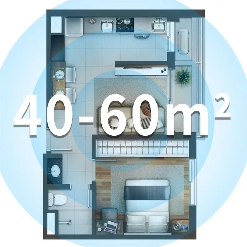 Support Smoke Experiment TVOC Odor Sensor Digital Display Air purifier for Homes and Hotels