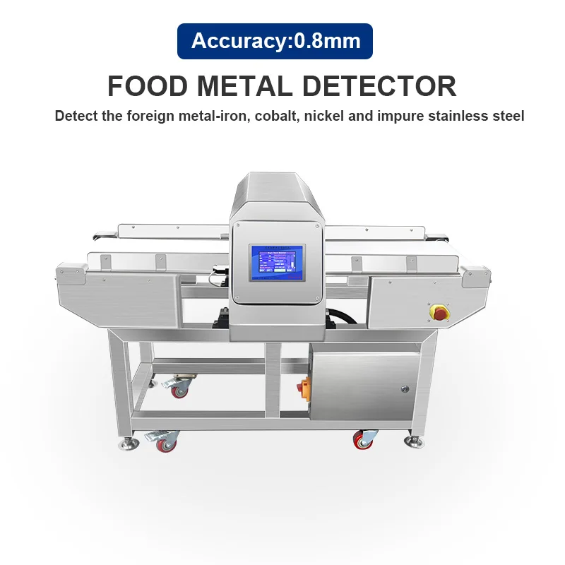 Source Factory Food Grade Conveyor Belt Online Industrial Metal Detector for Aluminum Foil Packaging products