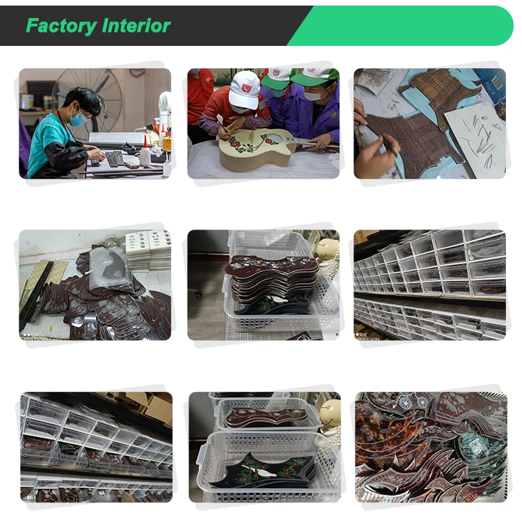 Musical instrument accessories Shell ebony wood acrylic inlay Source Guitar Fingerboard & Position mark manufacturer