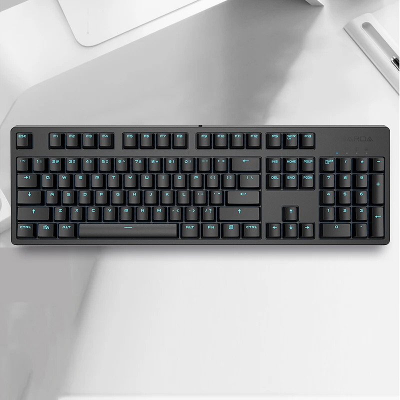 KG06 104 keys mobile computer laptop rgb backlit usb wired gaming mechanical keyboard