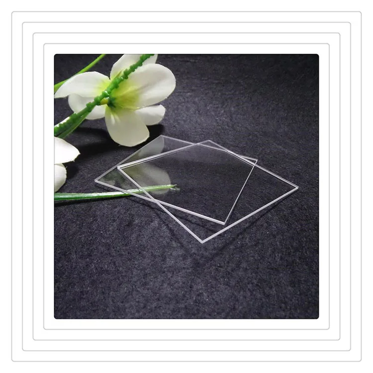 high quality Manufacturer price High quality thick clear fused silica quartz thin glass plates sheet quartz tube for lab sue