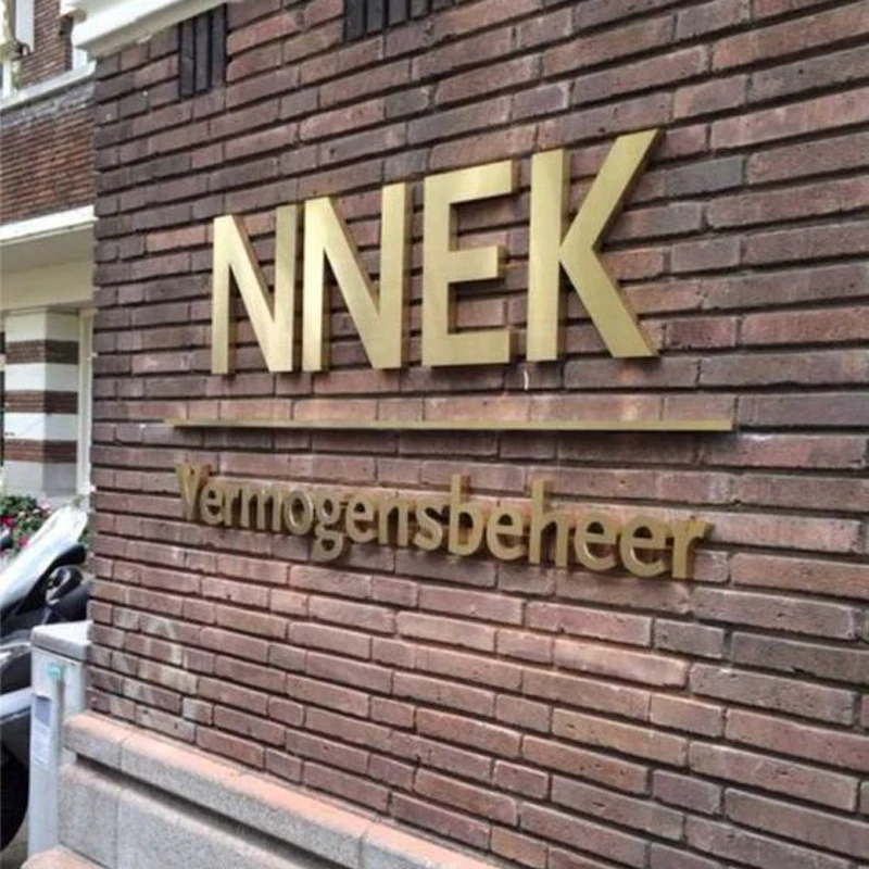 Xizheng Factory Wall Mounted Stainless Steel Metal Address  Signage