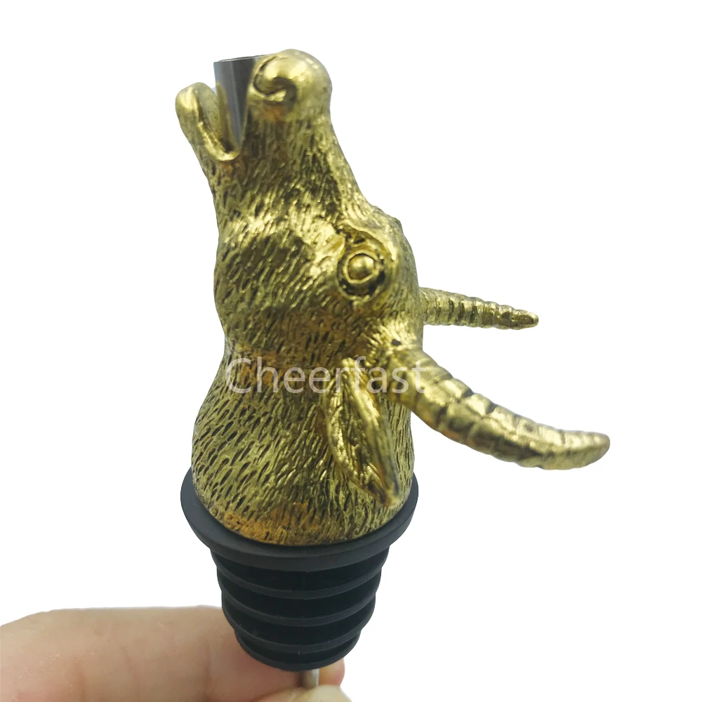Extraordinarily Cool Bull Head Wine Bottle Animal Pourer and liquor pourer bull and bull animal wine pourer