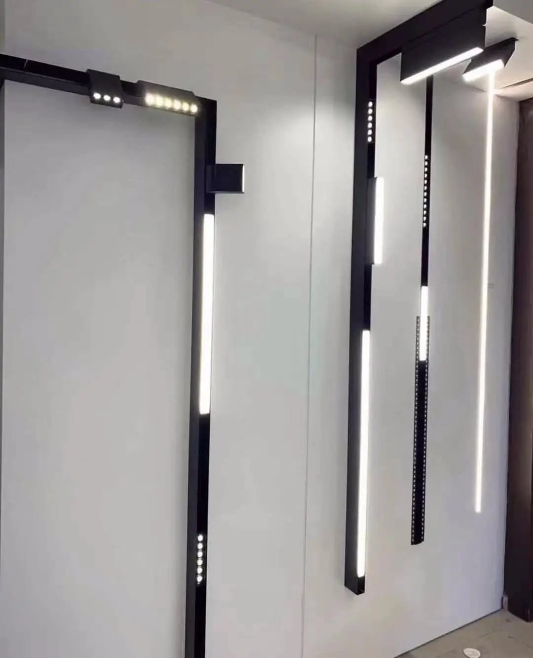 ECOJAS living room interior designer modern commercial multi functional low voltage dc 24v 4 wire led magnetic track system