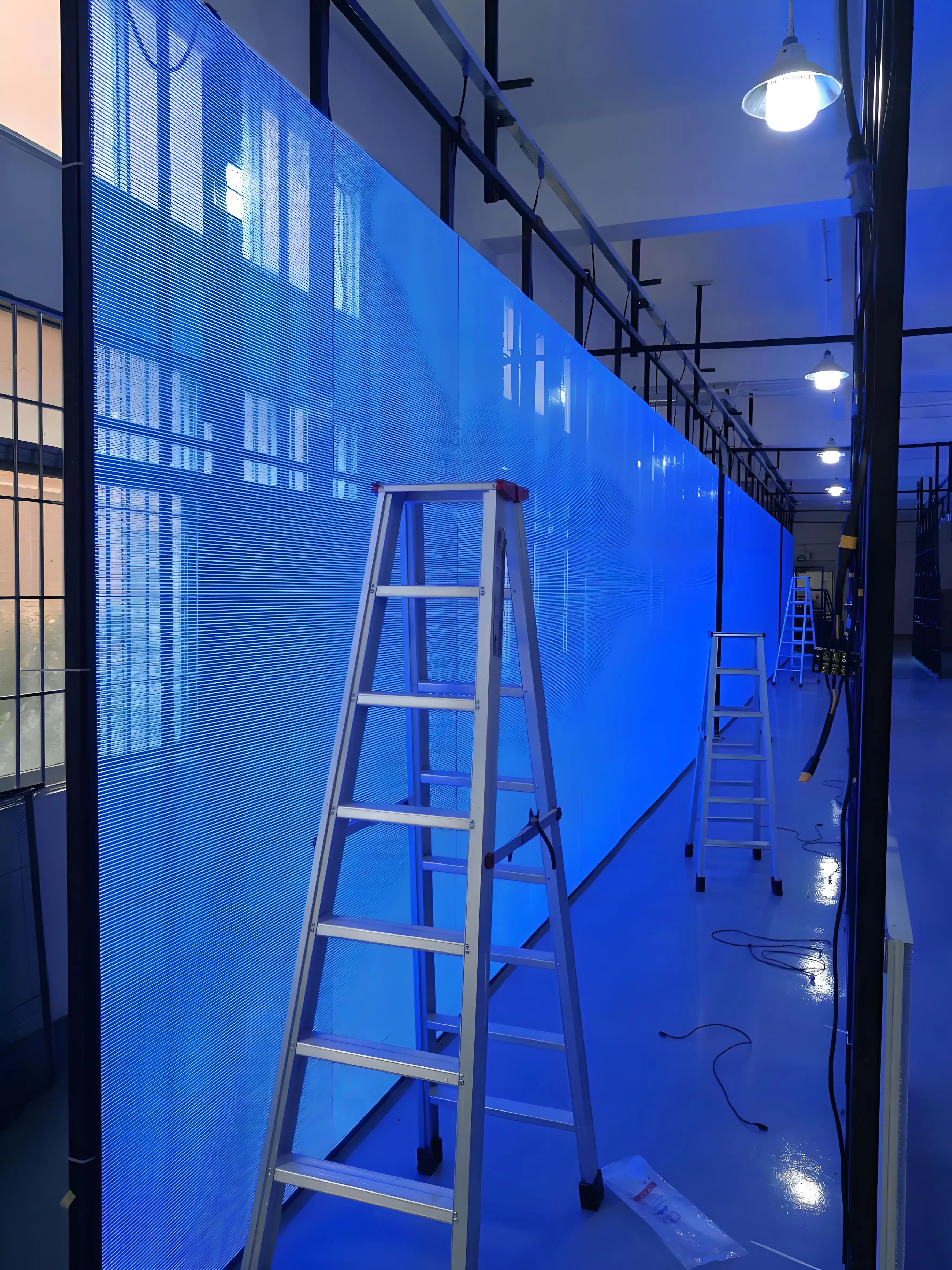 LINO Ultra-Thin LED Film Screen New Trend Transparent Glass Indoor Digital Display Media for Elevators Education Shopping Malls