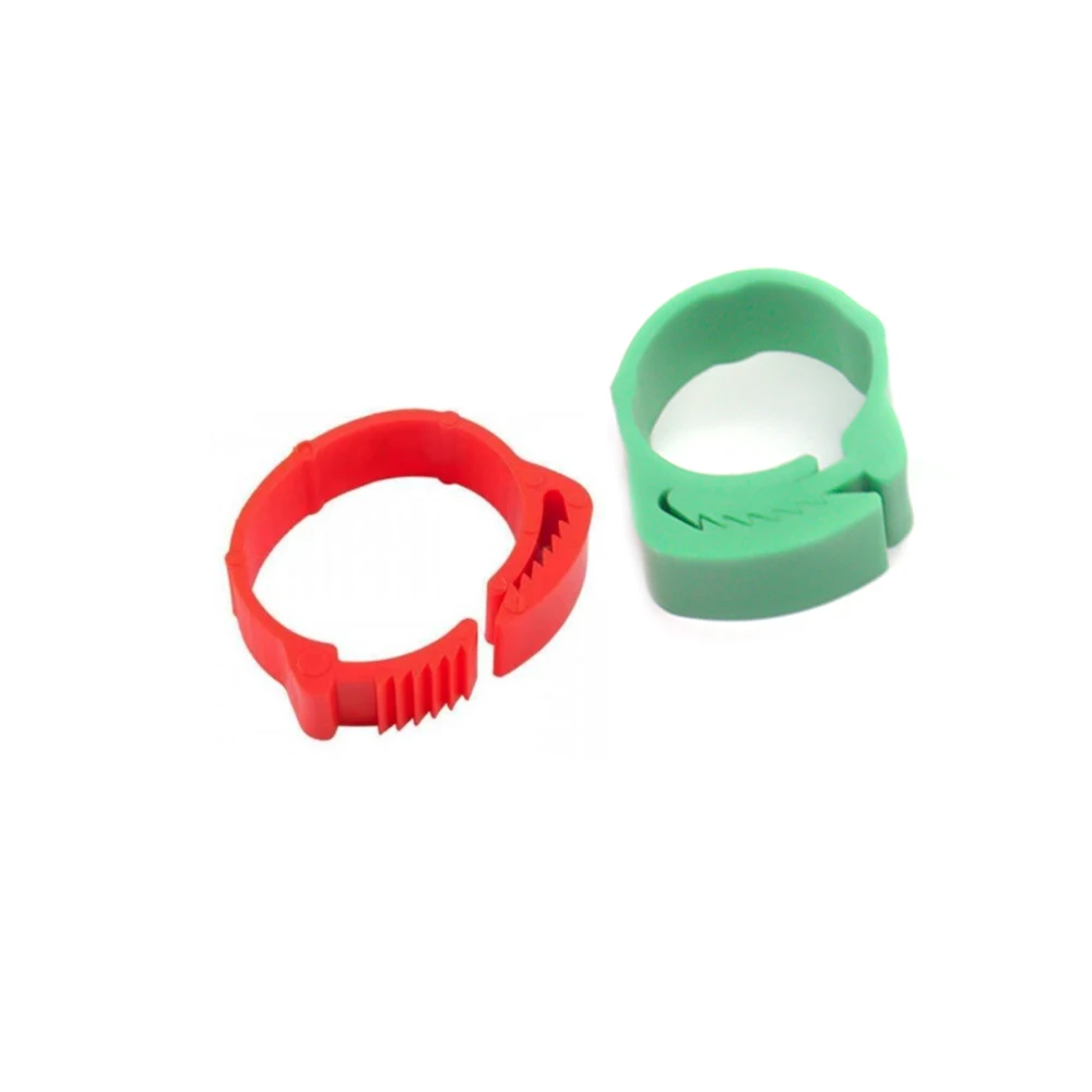 100 PCS Plastic Chicken Foot Rings For Pigeon Leg Foot Adjustable Chicken Foot Rings Poultry Ring