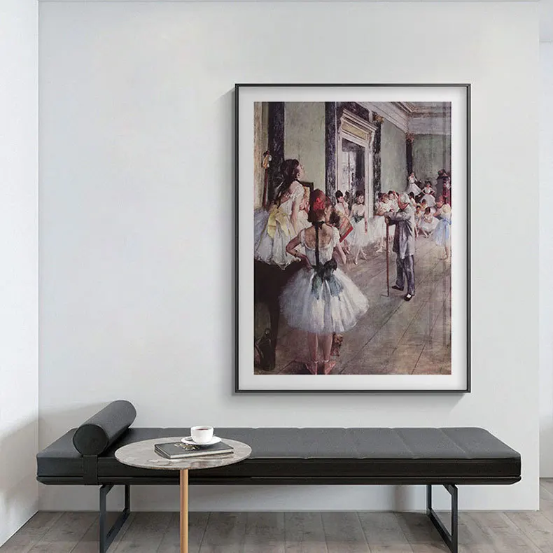 Impressionist Ballet girl dancing oil painting wall decor girl dancer painting