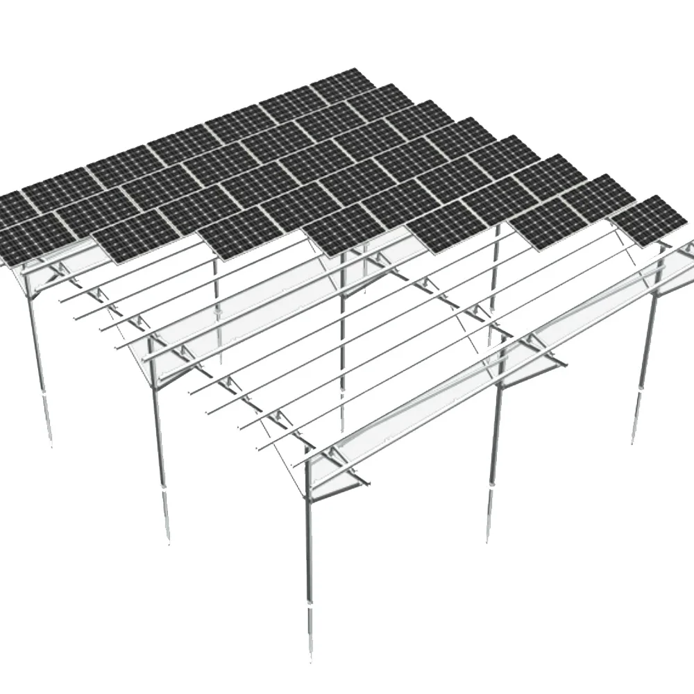 solar panel rotating stand or horizontal mount ground mounting system