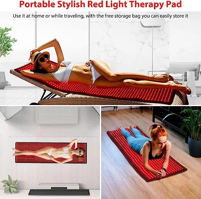 Customize Large Full Body 660nm 850nm Pain Relief Red Light Therapy Mat