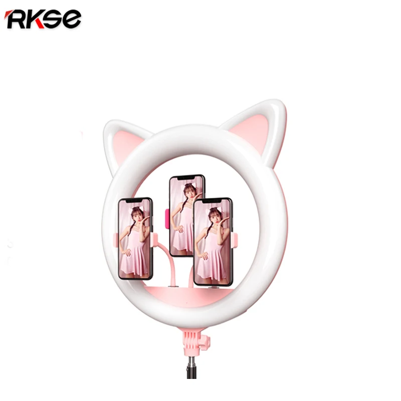 2021 RK45 Cute Cat 20 inch 55w Ring light 408 pcs led studio photography 20 inch professional audio video & lighting