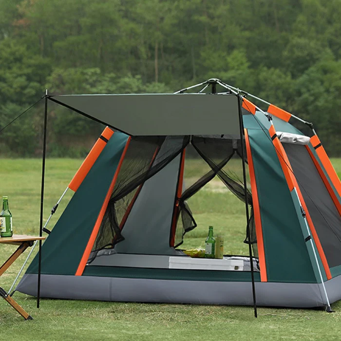 Wholesale automatic field tent fast build camping tent portable aluminum bracket family tents camping outdoor