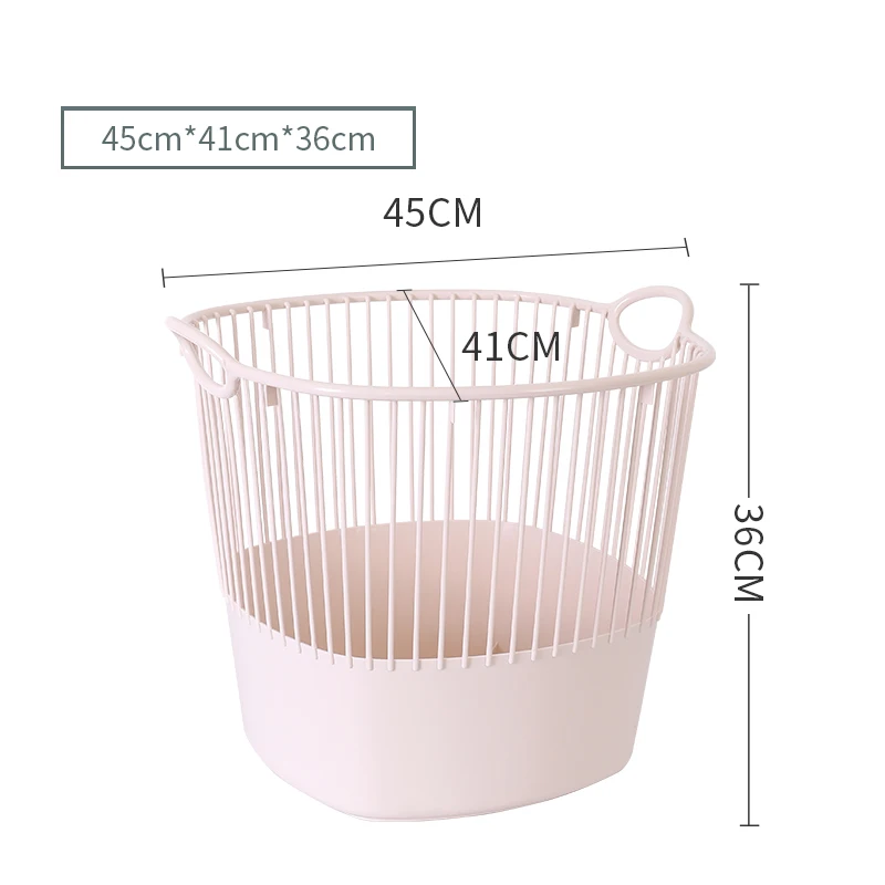 HAIXIN New Design Plastic Laundry Basket with Handle 36L Large Capacity Dirty Clothes Plastic Storage Basket