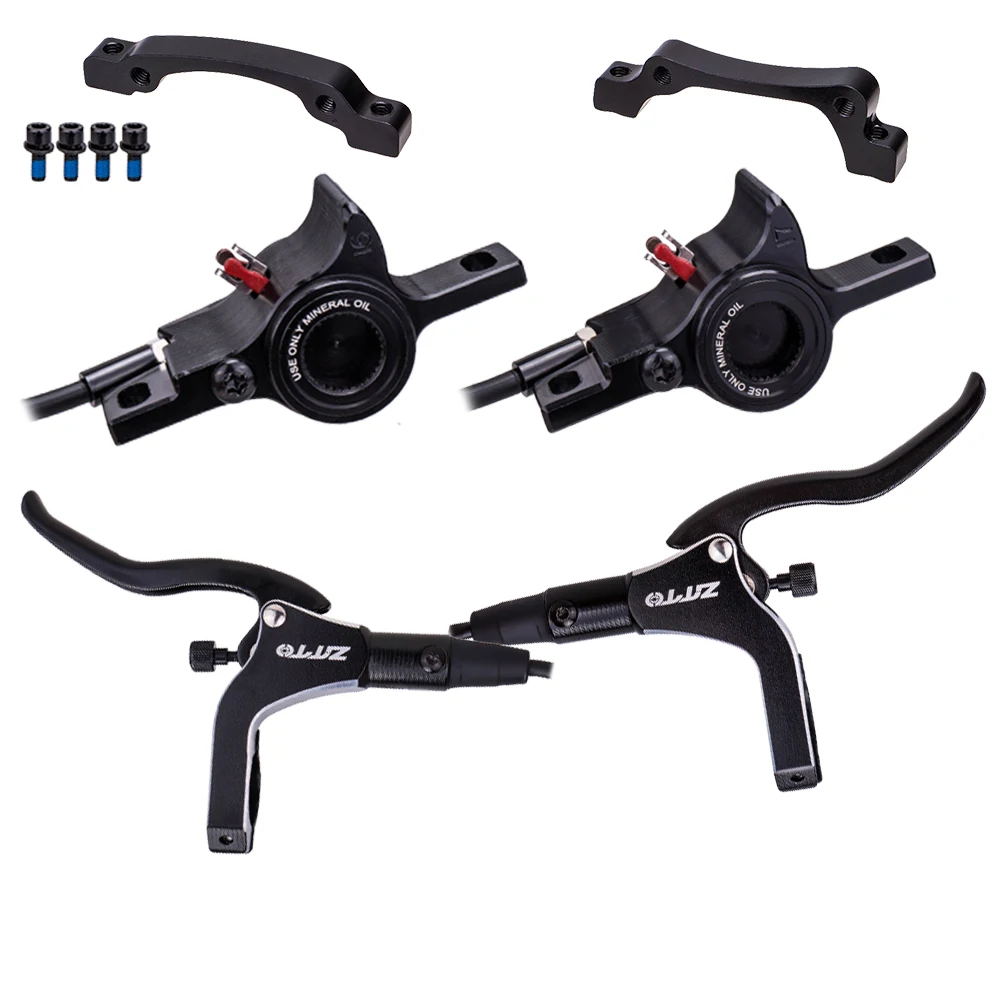 ZTTO MTB Hydraulic Disc Brake V1 CNC Calipers Dual Piston Left Front Right Rear Rotor Oil Pressure Rotor M6100 MT200