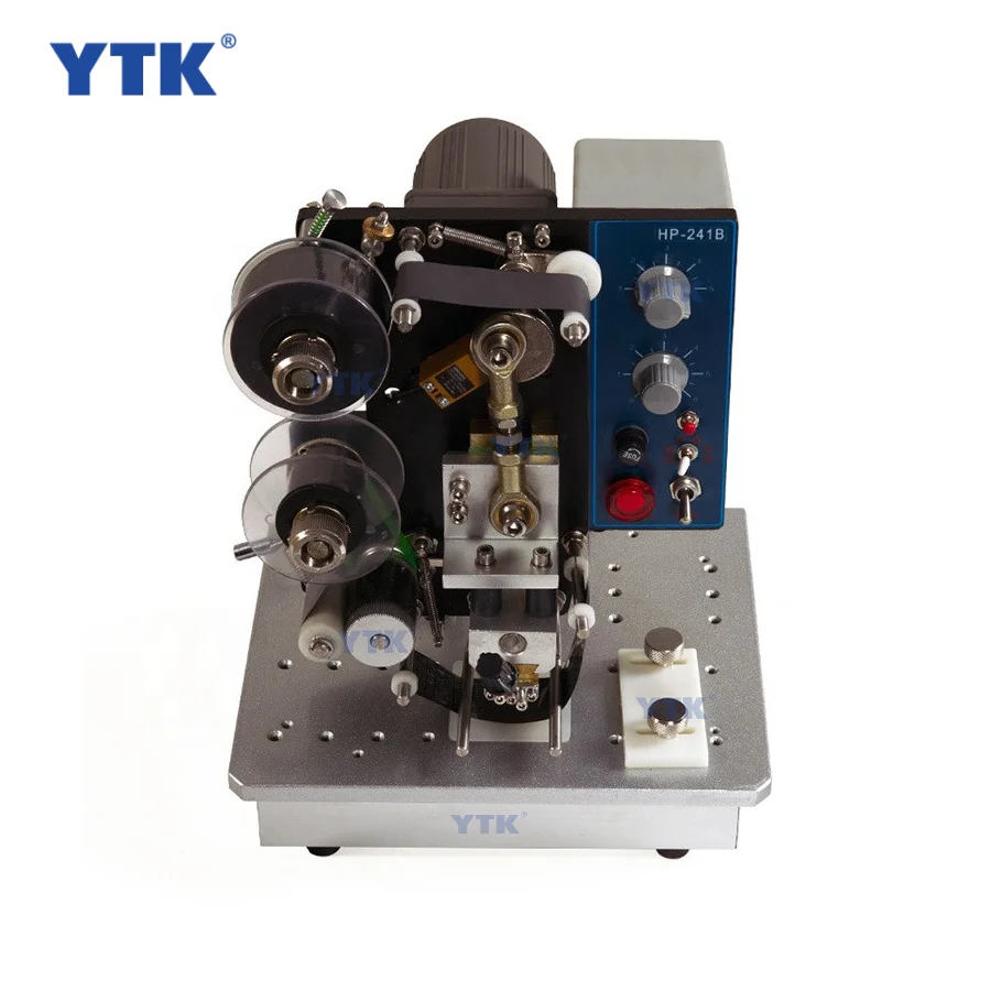 YTK-HP-241B Easy to operate Semi-automatic Electric Coding Date Printer Color Ribbon Printing Machine