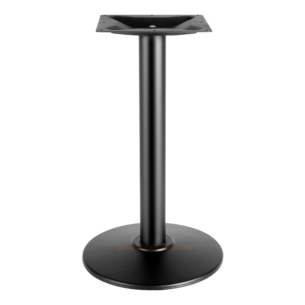 Factory price luxury dining used table meta centre iron legs