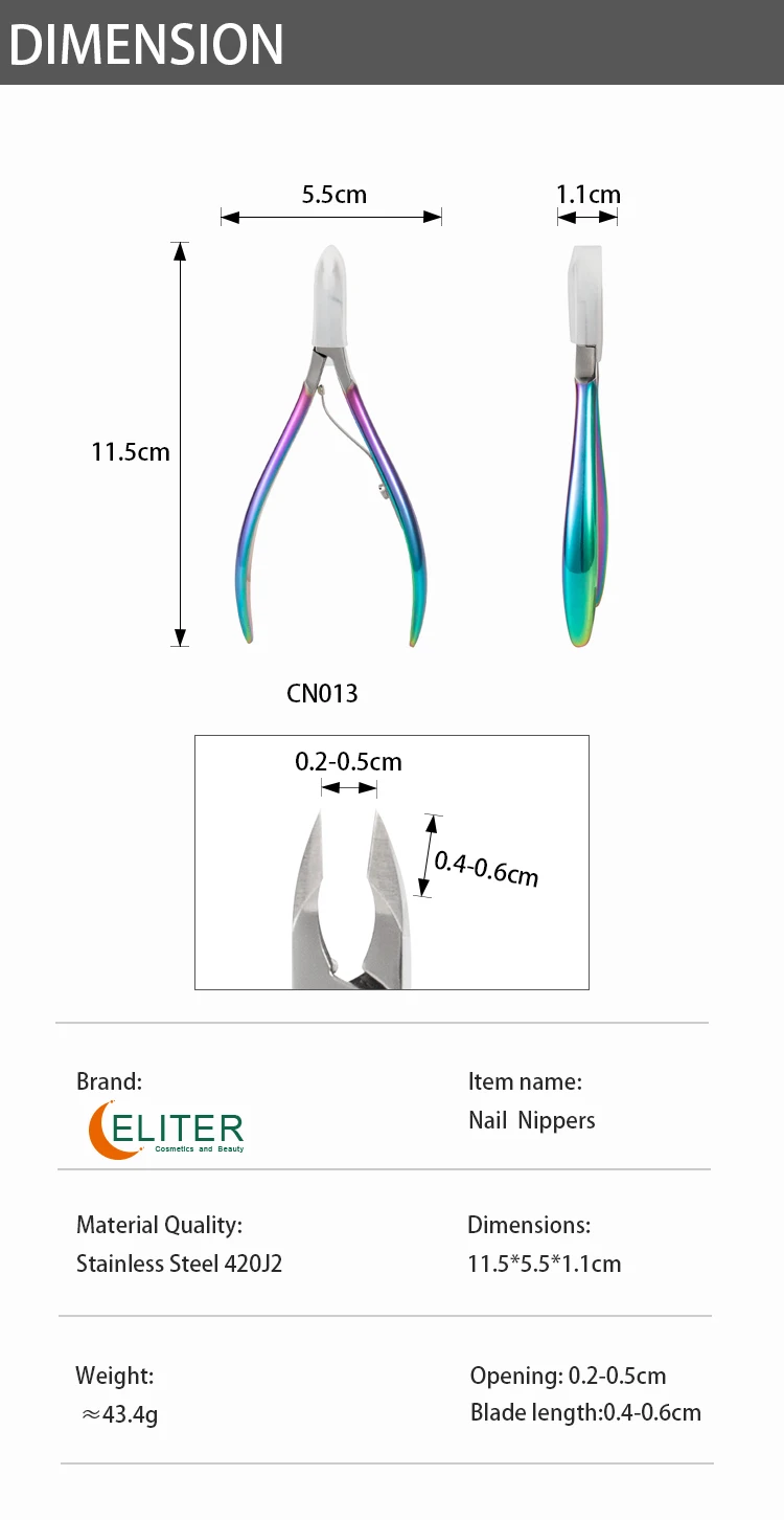 Eliter Hot Wholesale Professional Cuticle Nippers Professional Sharp Cuticle Nipper Nail Cuticle Nippers