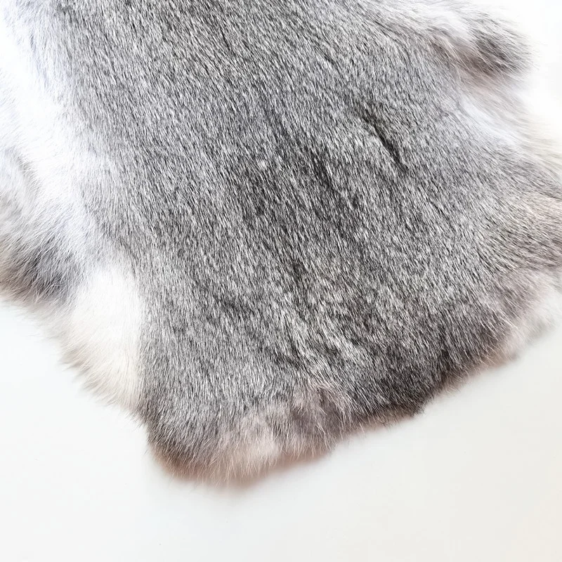 Natural Chinchilla Color Rabbit Skins Pelts for Rex Rabbit Coats