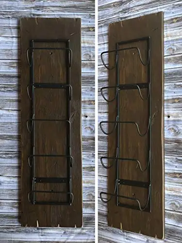 
New products Wine rack wall mounted rustic distressed wood 