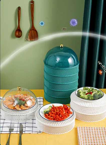 Hollow Vegetable Cover Summer Kitchen Dust-proof and Fly-proof Multi-layer Breathable Drainable Meal Cover