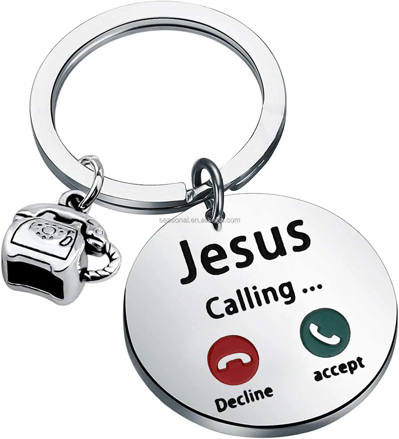 Christian key chain angel keychain Jesus key chain Birthday memorial key chain for friends or believers