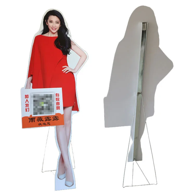 Изготовленные на заказ Современные стильные выреза из пенопласта Standees & в натуральную величину рекламный ПВХ-Железный нержавеющей стали напольный вид