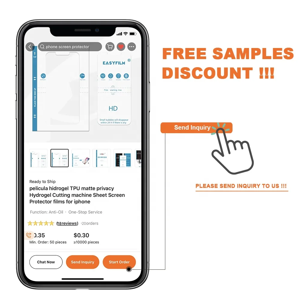 Factory Soft Hydrogel Film Screen Protector Hidrogel Celular Tpu Film Sheets