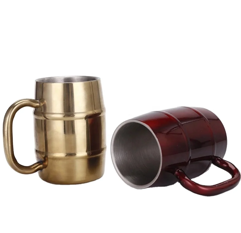 
Travel Beer Mug Stainless Steel cup Wine glasses Coffee mug Beer tumbler Stainless Steel Glasses 