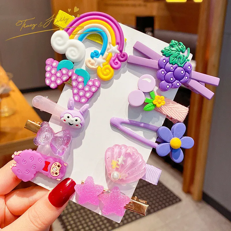 Tracy & Herry NEWest Korea Hot sale Candy Color  Hair Clip Sets Sweet Hair Clips for kids girls