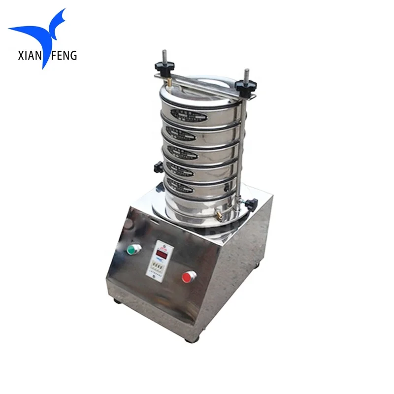 SS 304 Material cement standard test vibrating sieve dust-free screening