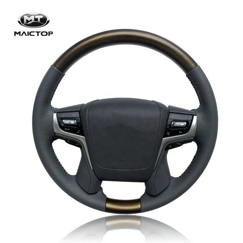 MAICTOP Different Color Steering Wheel for Land cruiser LC200 FJ200 Car Accessories Volant