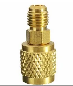 Rigid R410a adapter with decompressor and valve/high quality brass r410a refrigerant adapter