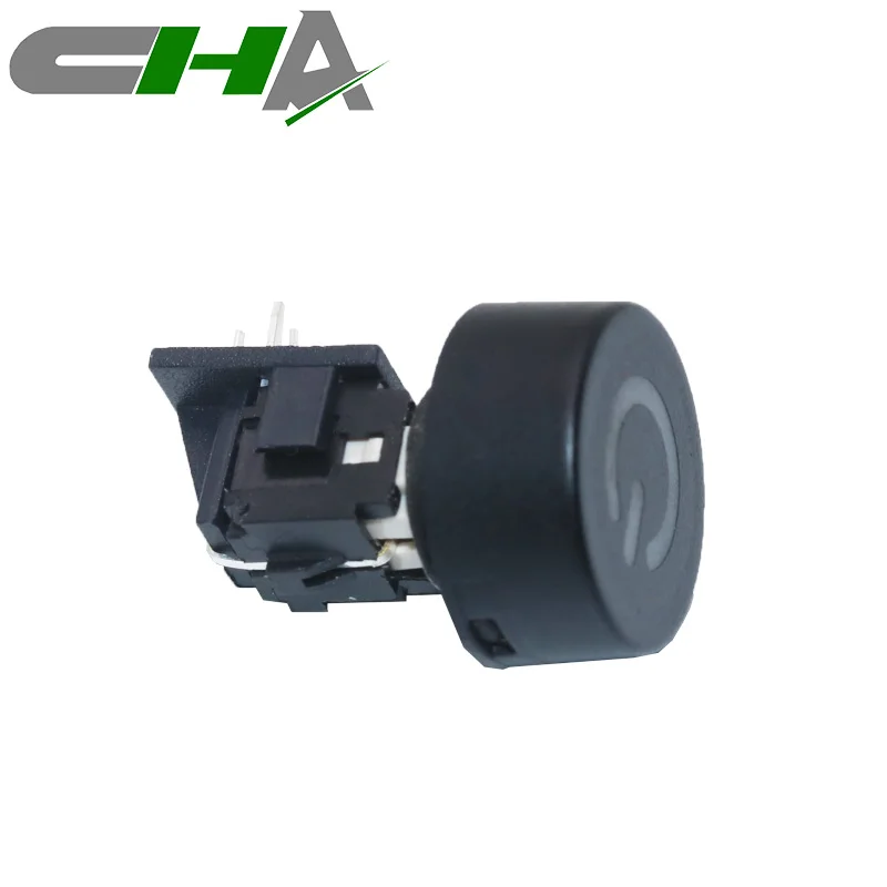 CHA C601 Series 12 volts Right Angle Type 12v 12mm LED Illuminated waterproof mini Push Button Switches tactile switch with cap