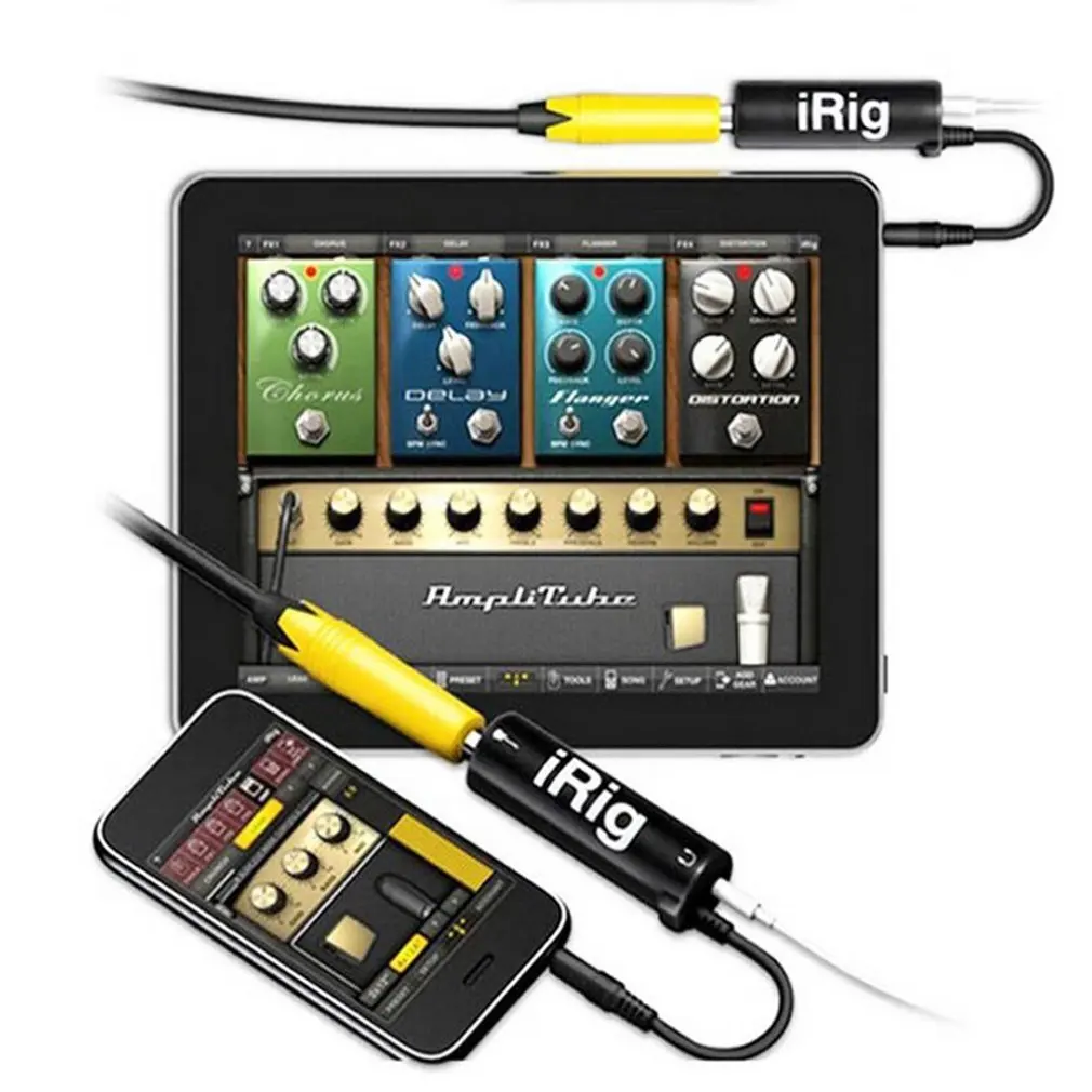  Для мобильных гитар Irig с новыми переходниками интерфейса гитары для