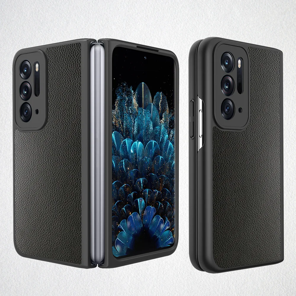 Folding clamshell premium pu leather soft cover phone case for oppo find n