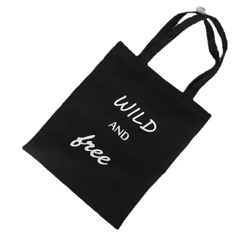 Eco Friendly Reusable Canvas Grocery Shopping Bag Canvas Tote Bags With Custom Printed Logo