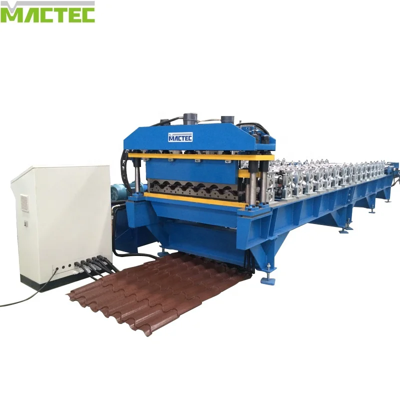 2021 Steel glazed Roofing Sheet circular down pipe Roll tile Forming Making Machine Line