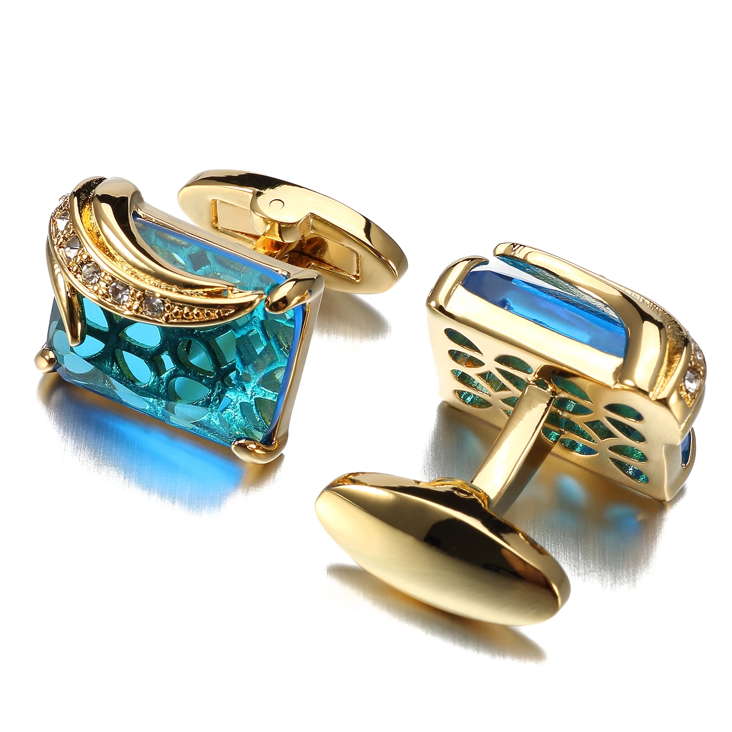  Мужские ювелирные изделия OB Jewelry из латуни и металла с кристаллами модные запонки оптовая цена для мужской