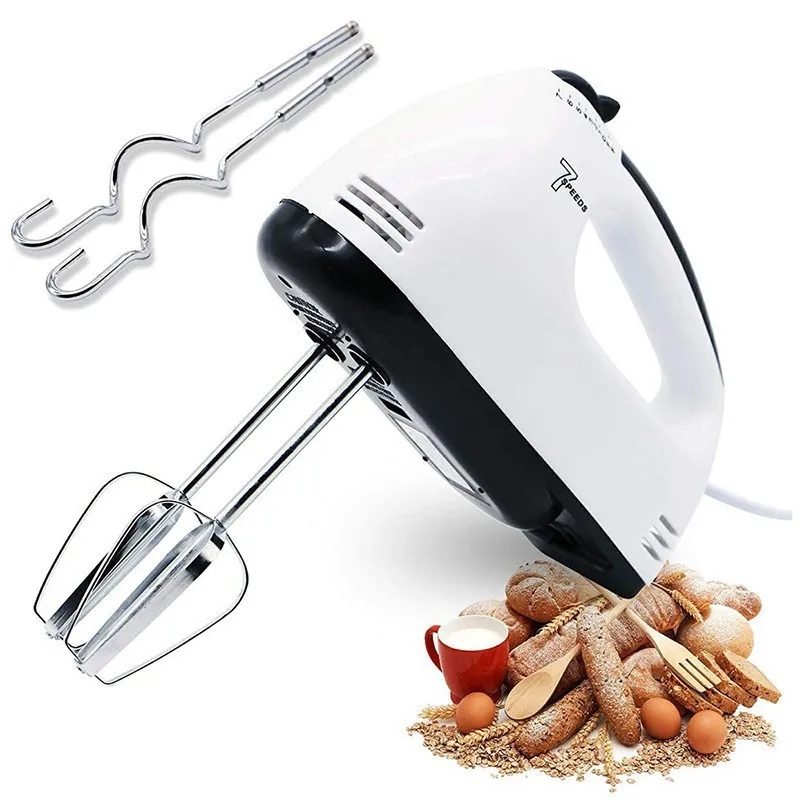 7-Speed 110V/220V 120W Electric Hand Mixer Hand Blender for Whipping Mixing Cookies Cakes Eggs Dough Egg Beater