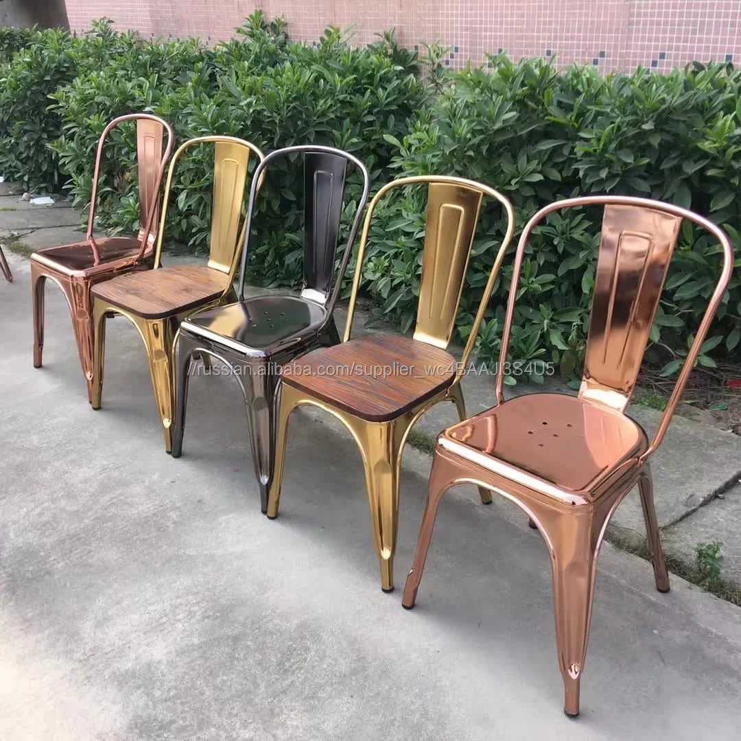 (SP-MC035) Vintage industrial metal dining chairs modern used restaurant chair for