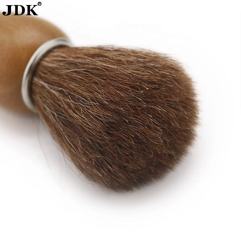 Hand Crafted Shaving Brush for Vegans, Horse Hair Bristle for Wet Shave, Comfortable Bamboo Handle